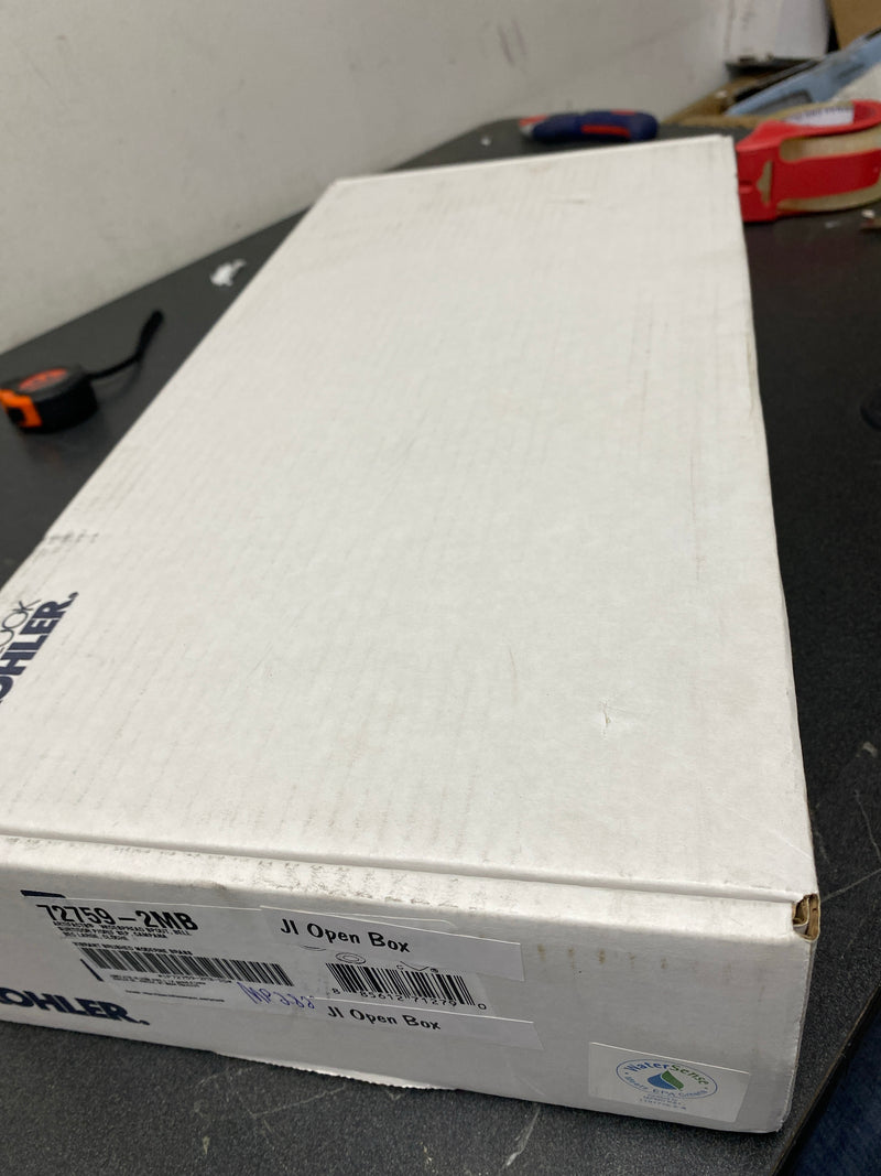 Kohler K-72759-2MB Artifacts 1.2 GPM Widespread Bathroom Faucet with Clicker Drain Assembly - Less Handles - Vibrant Brushed Moderne Brass