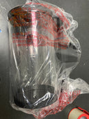 Hampton bay BAL-814 Lisbon 15.88 in. 1-Light Black Outdoor Wall Light Fixture with Clear Glass