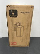 Hukoro FAY-US-OD-142-B-2 Martin 1-Light Matte Black Outdoor Wall Lantern Sconce with Clear Glass