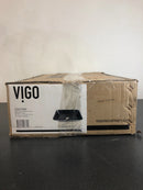 Vigo Onyx 17-7/8" Rectangular Glass Vessel Bathroom Sink