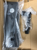 Baldwin EESANxSQUCQE112 Santa Cruz Full Plate Single Cylinder Keyed Entry Handleset with Interior Square Lever and Emergency Egress Function - Venetian Bronze