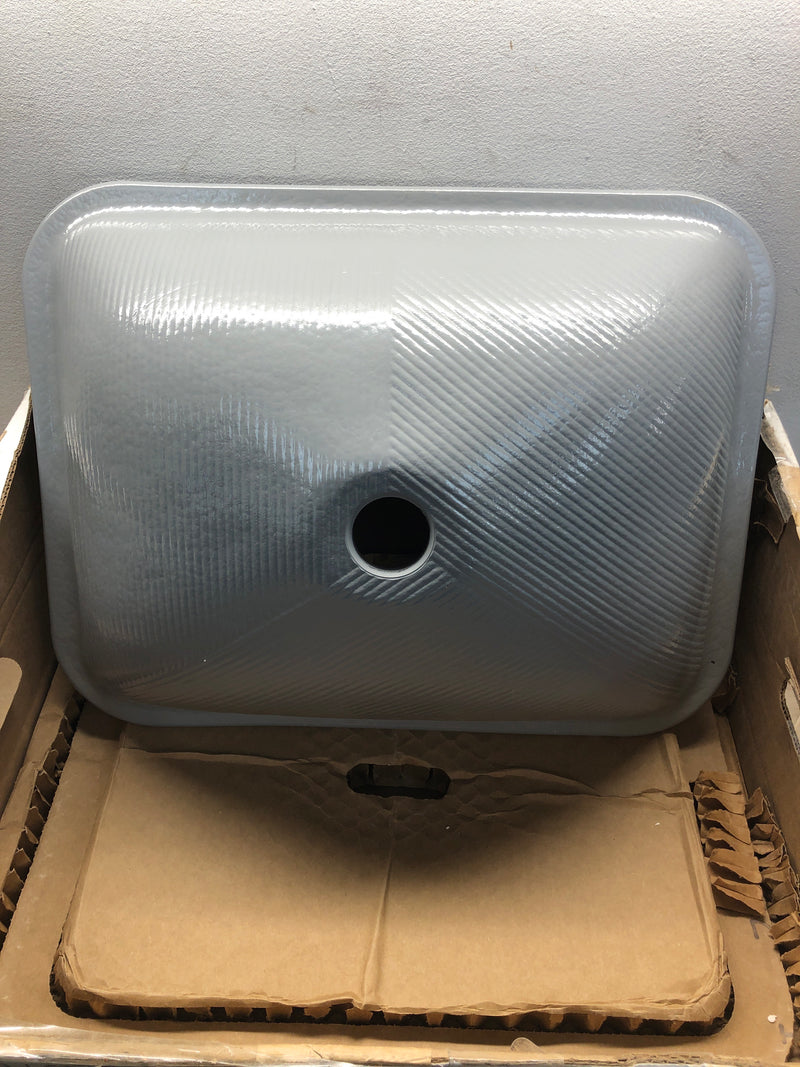 Kohler K-28823-G8-B11 Yepsen 19-15/16" Rectangular Glass Undermount Bathroom Sink - Opaque Stone