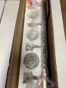 Kira Home Armada 48" 6-Light Modern Vanity/Bathroom Light with Brushed Nickel Finish and Frosted Glass Shades