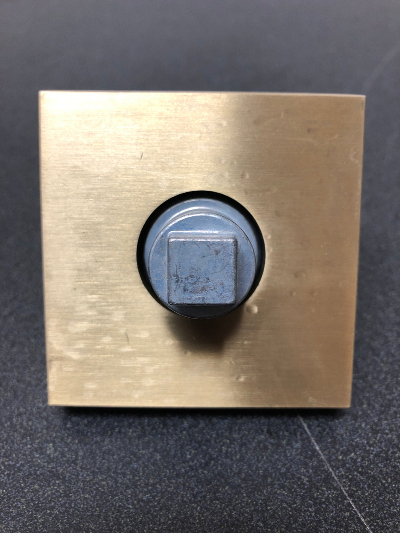 Baldwin FDTUBCSR044 Tube Non-Turning Two-Sided Through-Door Dummy Door Lever Set from the Reserve Collection - Lifetime Satin Brass