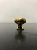 Baldwin 4704031BIN Classic 1 Inch Mushroom Cabinet Knob from the Estate Collection - Non-Lacquered Brass
