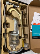 Kraus KVF-1200BG Arlo 1.2 GPM Deck Mounted Bathroom Faucet with Pop-up Drain - Brushed Gold