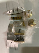Baldwin PVTRATSR044 Traditional Privacy Door Knob with Square Rose - Satin Brass