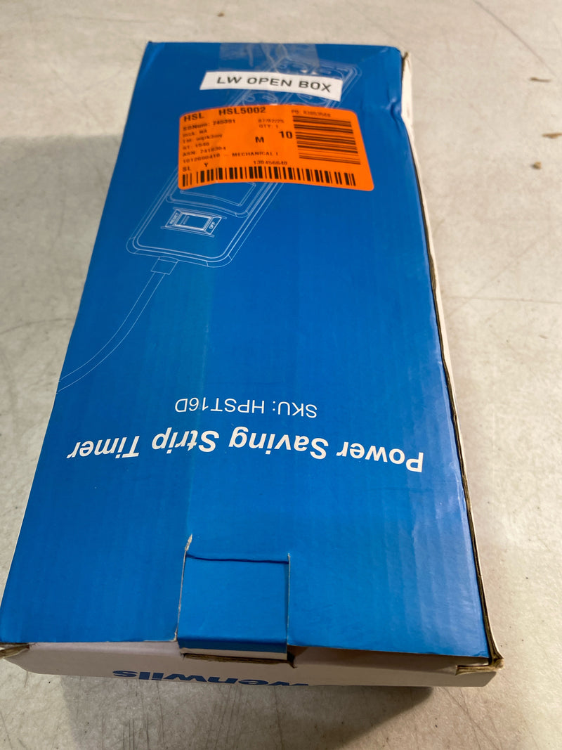 Dewenwils HPST16D Mechanical Indoor Timer Power Strip with 8-Outlets, Countdown, Flat Plug, 6 ft. L Cord