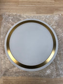 DALS Lighting CFG13-CC-GD Ora 13" Wide Flush Mount Drum Ceiling Fixture - Gold