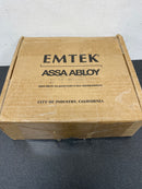 Emtek 5110HLOUS19LH Helios Left Handed Passage Door Lever Set with Square Rose - Flat Black