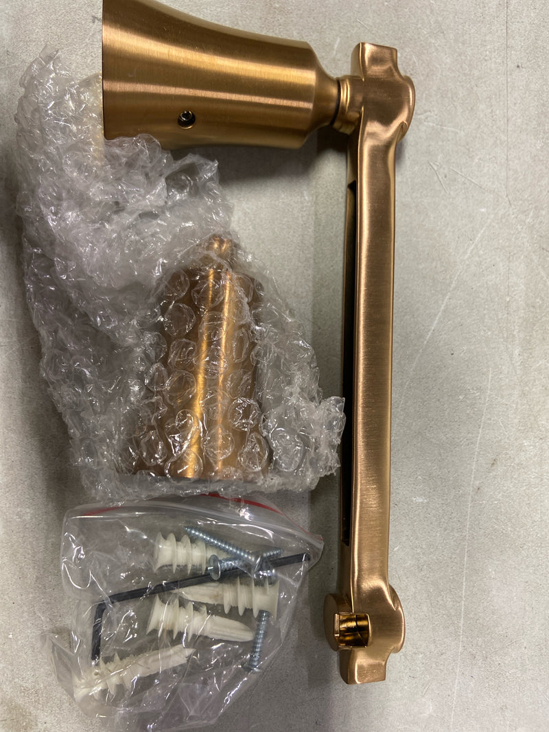 Moen YB0308BG Pivoting Double Post Toilet Paper Holder, Brushed Gold