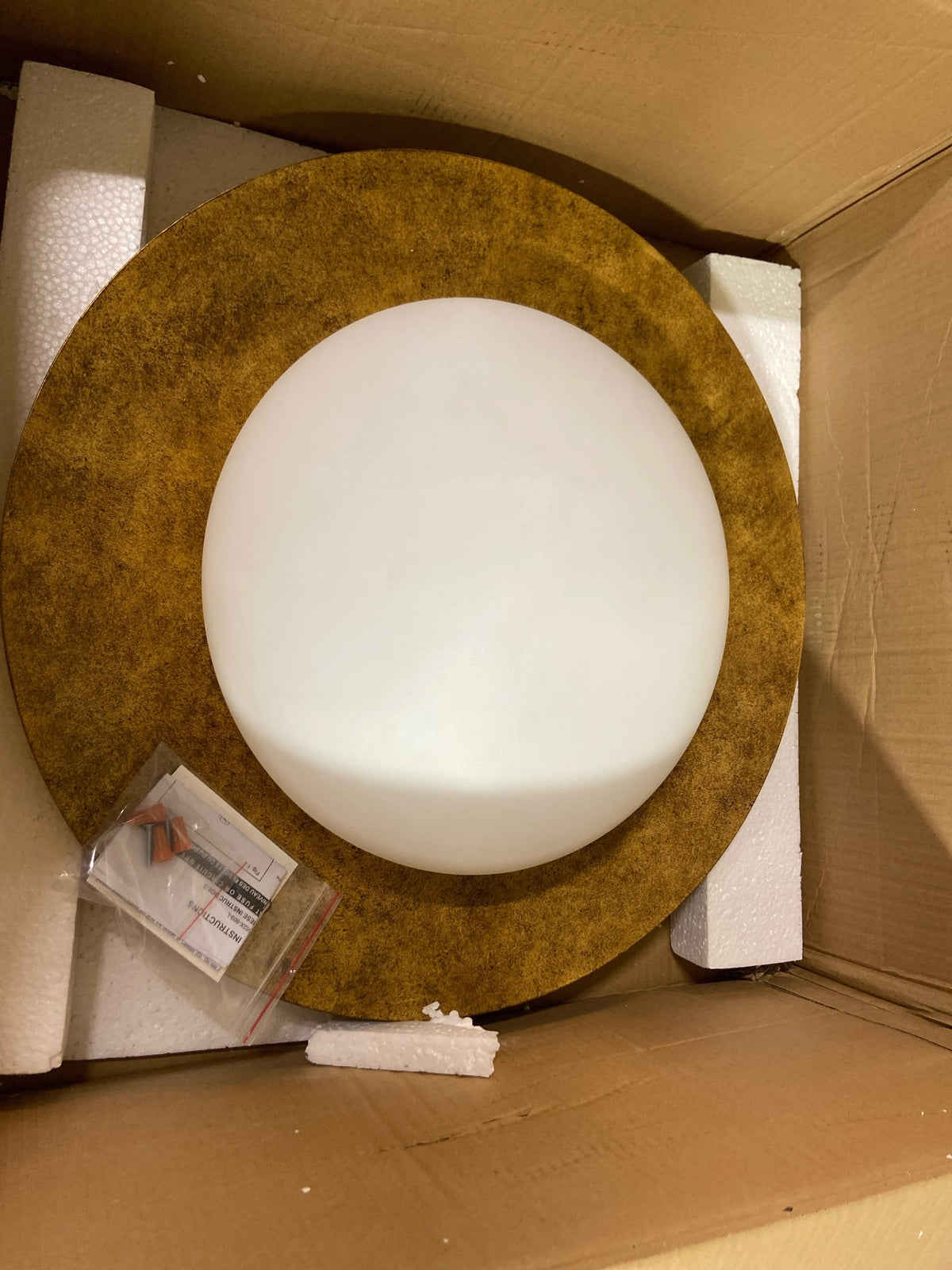 Minka Lavery 5628-869-L Zinola 24" Wide LED Semi-Flush Mount Ceiling Fixture with Nuage Glass - Halcyon Gold / Sand Coal