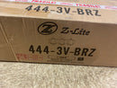 Z-Lite 444-3V-BRZ Mariner 24" Wide Bathroom Light with Seedy Glass - Bronze