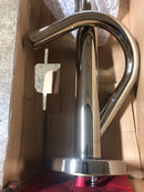 Pfister LG6-1MFD Modern Floor Mounted Tub Filler with Built-In Diverter - Includes Hand Shower - Polished Nickel