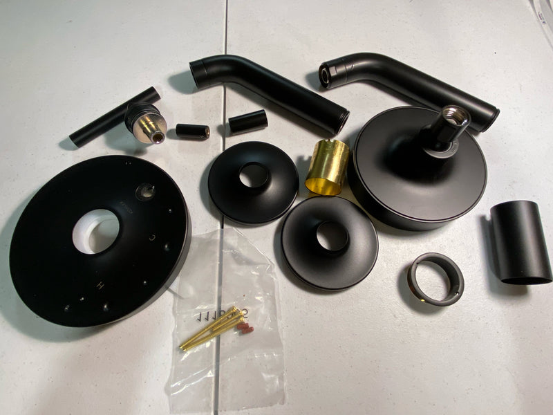 Kohler K-T14420-4G-BL Purist Tub and Shower Trim Package with 1.75 GPM Single Function Shower Head with Rite-Temp Technology - Matte Black