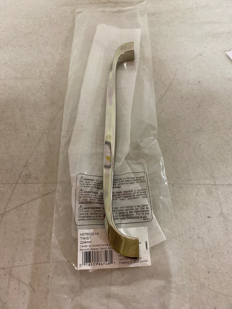 Hickory Hardware H076020-14 Twist 8-13/16 Inch Center to Center Handle Cabinet Pull - Polished Nickel