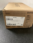 Emtek 1261FB RH Teton Lever Sandcast Bronze Door Configuration 2 Keyed Entry Multi Point Trim Lever Set with American Cylinder Above Handle - Flat Black Bronze
