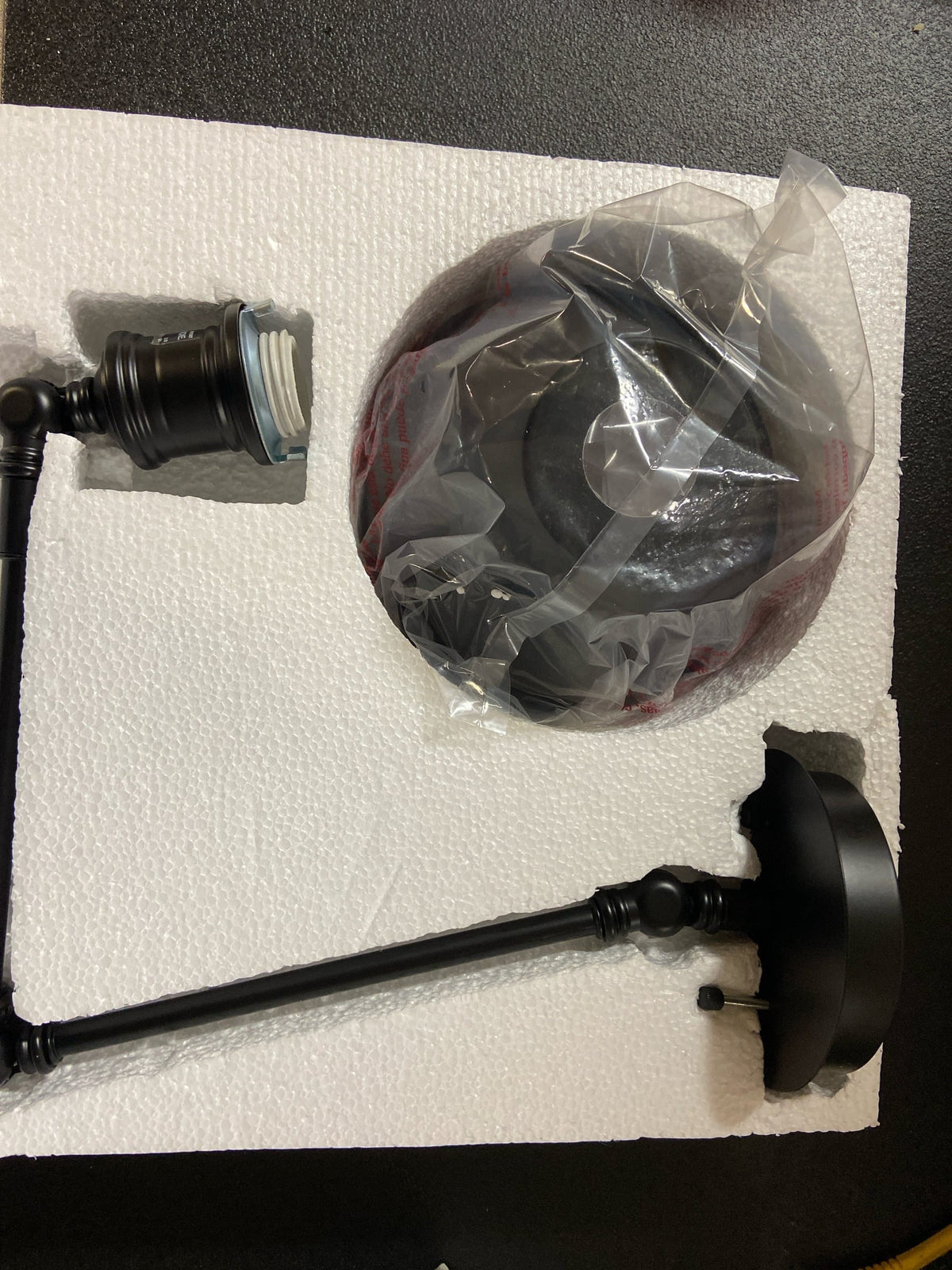 Canarm IWF582A01BK Morocco Single Light 12-1/2" High Wall Sconce with Swing Arm - Black