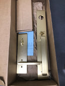 Emtek 4819HLOUS4LH Lausanne Left Handed Full Plate Single Cylinder Keyed Entry Handleset with Helios Interior Lever - Satin Brass
