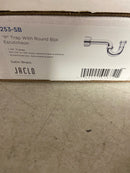 Jaclo 253-SB "P" Trap with Round Box Escutcheon, Satin Brass