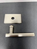 Emtek C510FRLUS15 Freestone Passage Door Lever Set from Brass Modern Collection with CF Mechanism - Satin Nickel