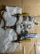 Signature Hardware 320456 Elnora 1.2 GPM Bridge, Widespread Bathroom Faucet with Cross Handles and Overflow - Oil Rubbed Bronze