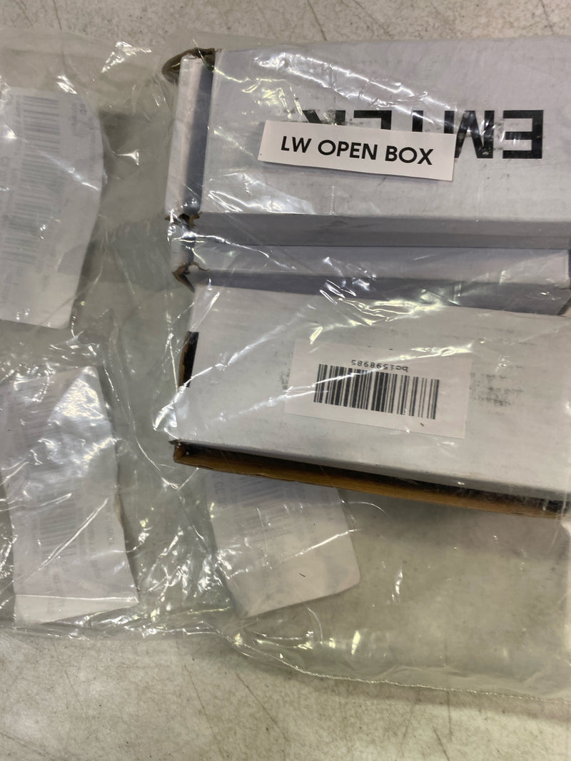 Emtek 91014US7 4" x 4" Square Corner Plain Bearing Mortise Hinge - Pair - French Antique