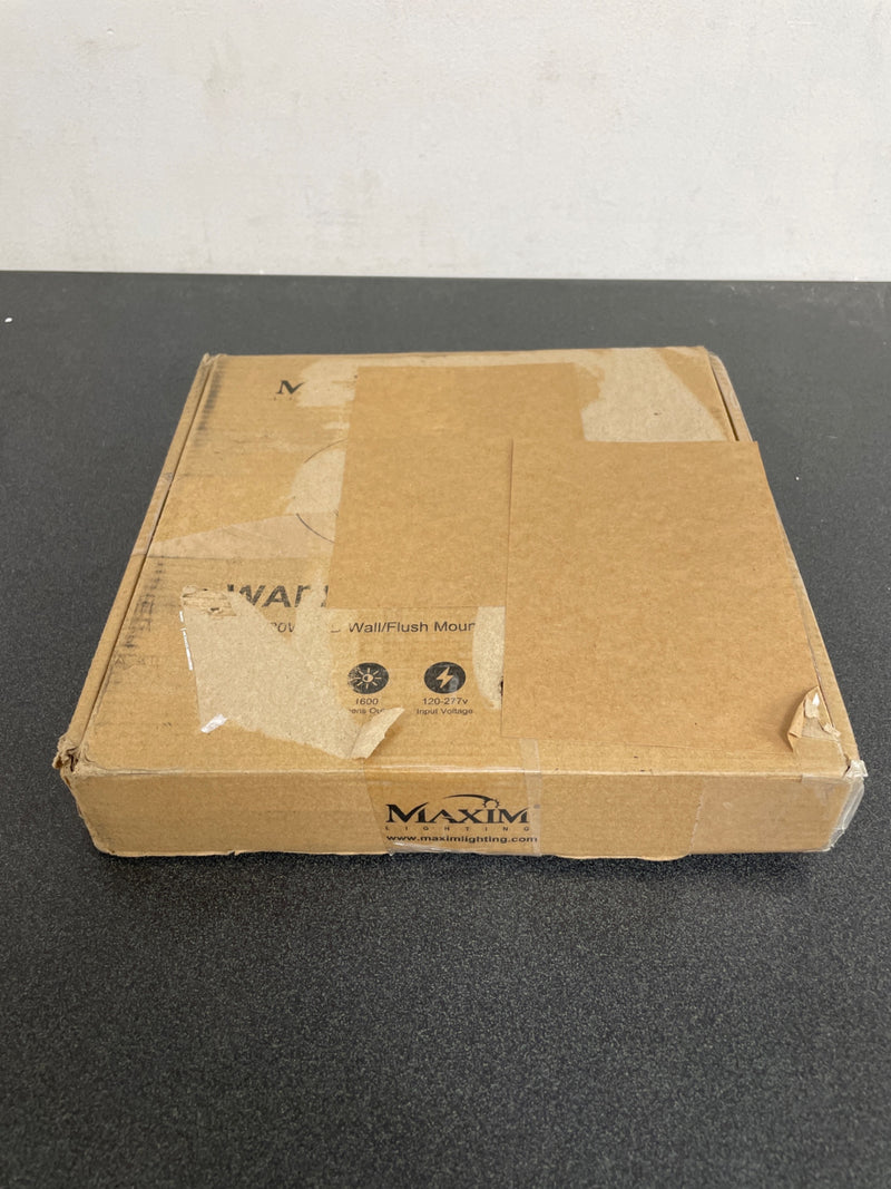 Maxim 58714WTBZ Wafer 9" Wide Disc LED Panel - 3000K - 2100 Lumens - White / Bronze
