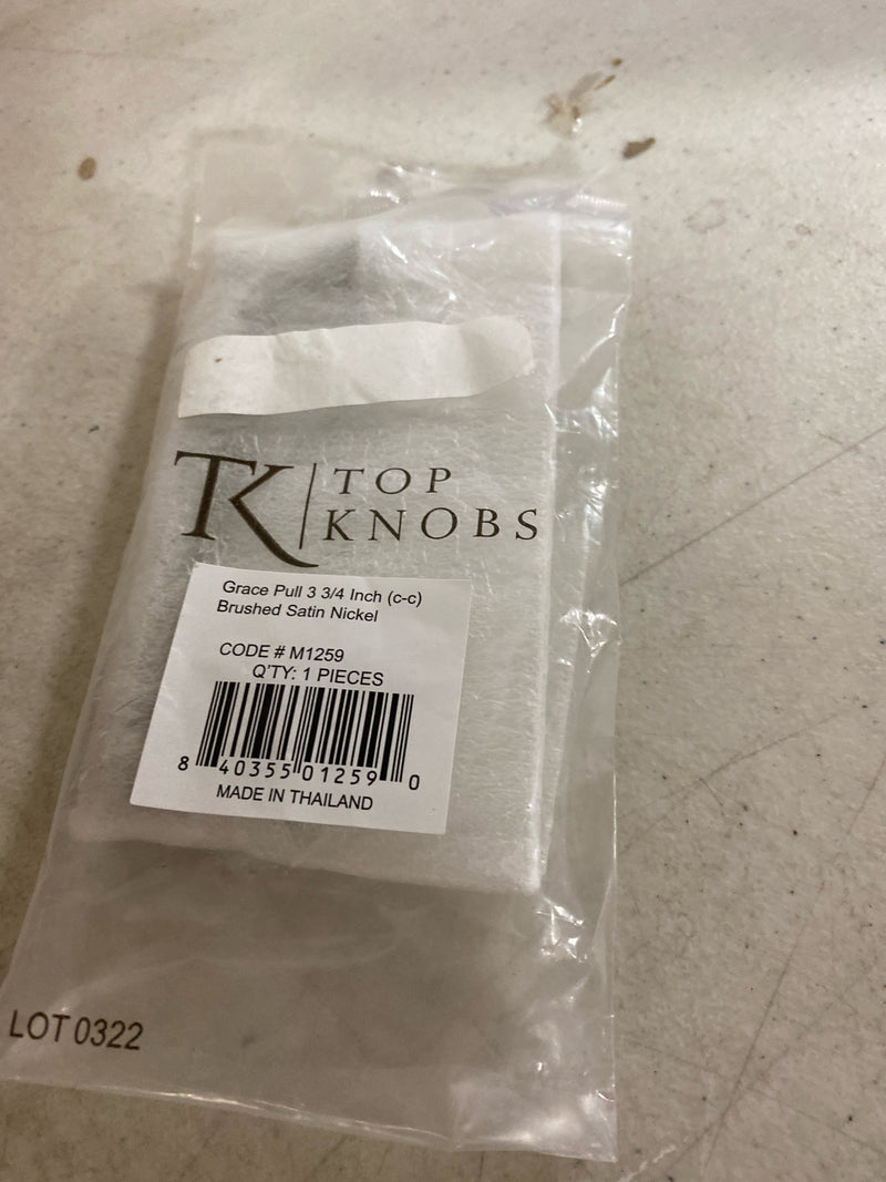 Top Knobs M1259 Grace 3-3/4 Inch Center to Center Handle Cabinet Pull from the Asbury Collection - Brushed Satin Nickel