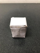 Amerock BP36653CG10 Glacio 1-3/8 Inch Square Cabinet Knob - Crystal / Satin Nickel