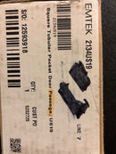 Emtek 2134US19 Square Tubular 2-1/2" Passage Pocket Door Pull - Flat Black