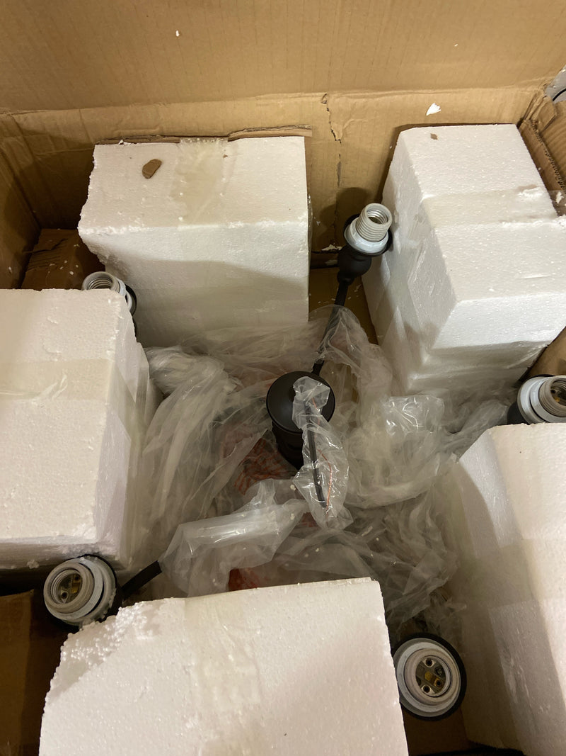 Elk Home Norwich 5-Light Chandelier - in Oiled Bronze Finish, with Amber Glass, Traditional Style