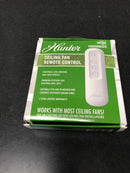Hunter 99392 Universal 3 Speed Damp Rated Ceiling Fan Handheld Remote Control White