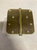 Baldwin 1140050I Radius Mortise Hinge, Antique Brass
