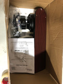 Unbranded AL383LED-BK Hugger 52 in. LED Indoor Black Ceiling Fan with Light Kit