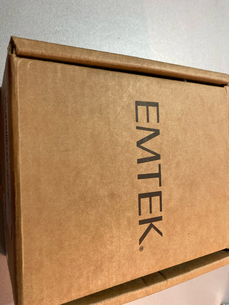 Emtek 5122HLOUS19RH Helios Right Handed Single Cylinder Keyed Entry Door Lever Set with Square Rose - Flat Black