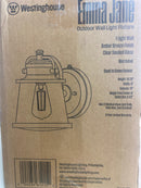 Westinghouse 6121500 Emma Jane 10" Tall Outdoor Wall Sconce - Amber Bronze