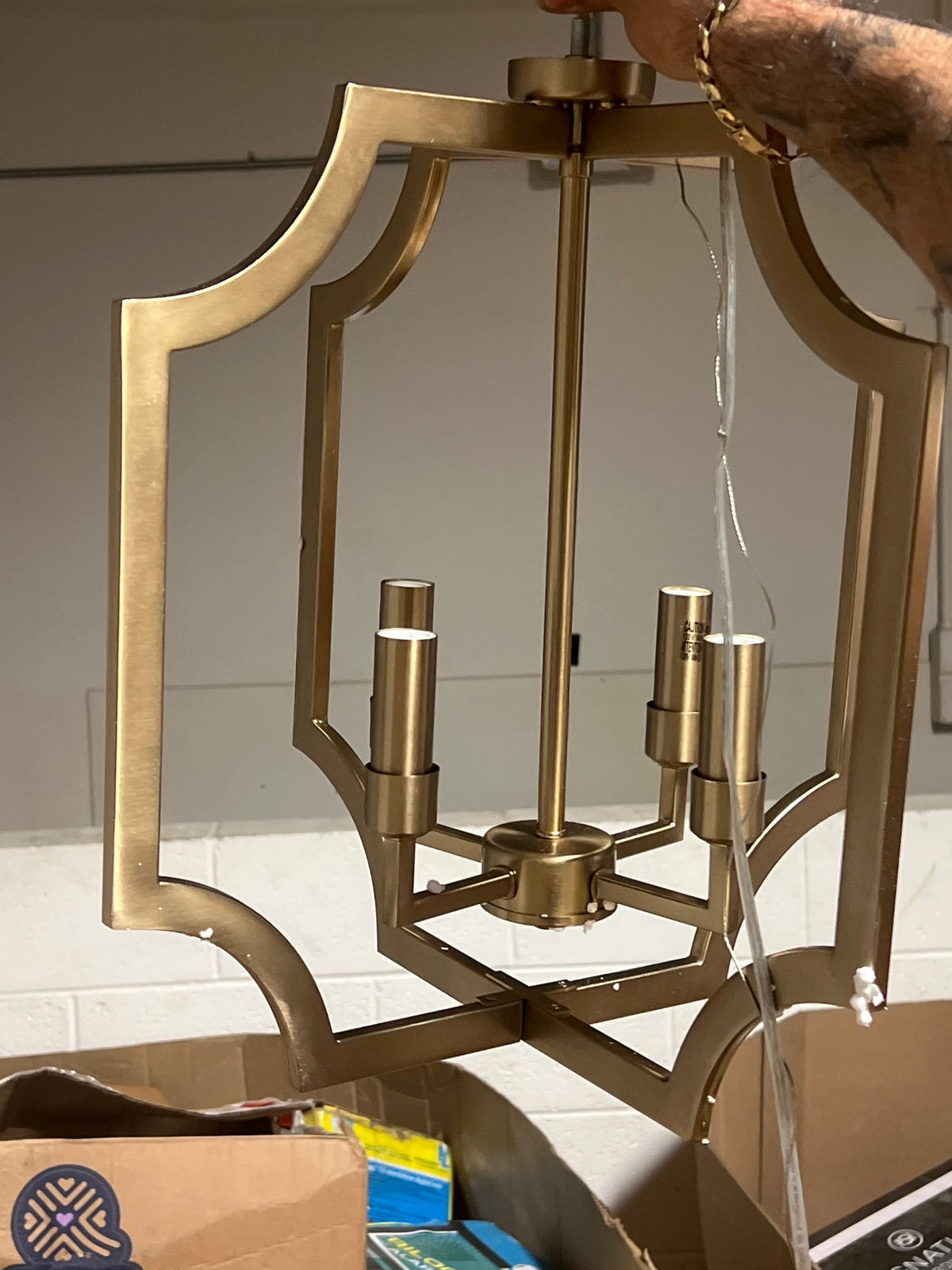 Capital Lighting AA1037MA Courtney 4 Light 16" Wide Candle Style Chandelier - Matte Brass