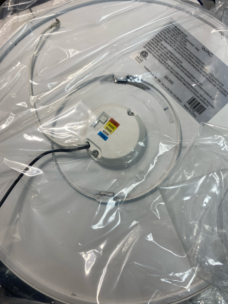 WAC Lighting FM-240512-9CS-WT Edgeless Round 12" Wide LED Flush Mount Drum Ceiling Fixture - White
