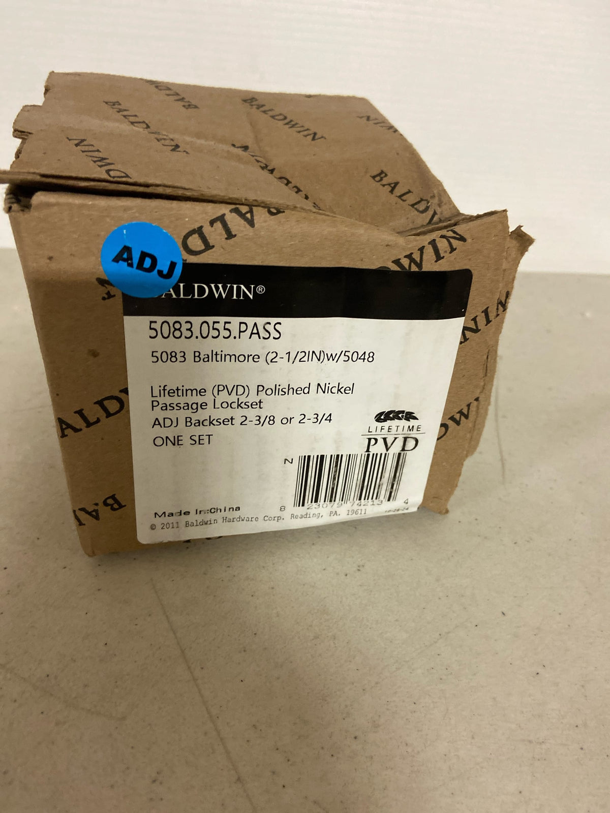 Baldwin 5066055PASS 5066.Pass 5066 Passage Door Knob Set with 5078 Rose from The Estate Collection