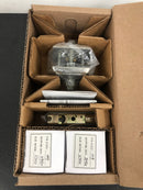 Baldwin PSCRYTAR044 Crystal Passage Door Knob with Arch Rose - Satin Brass