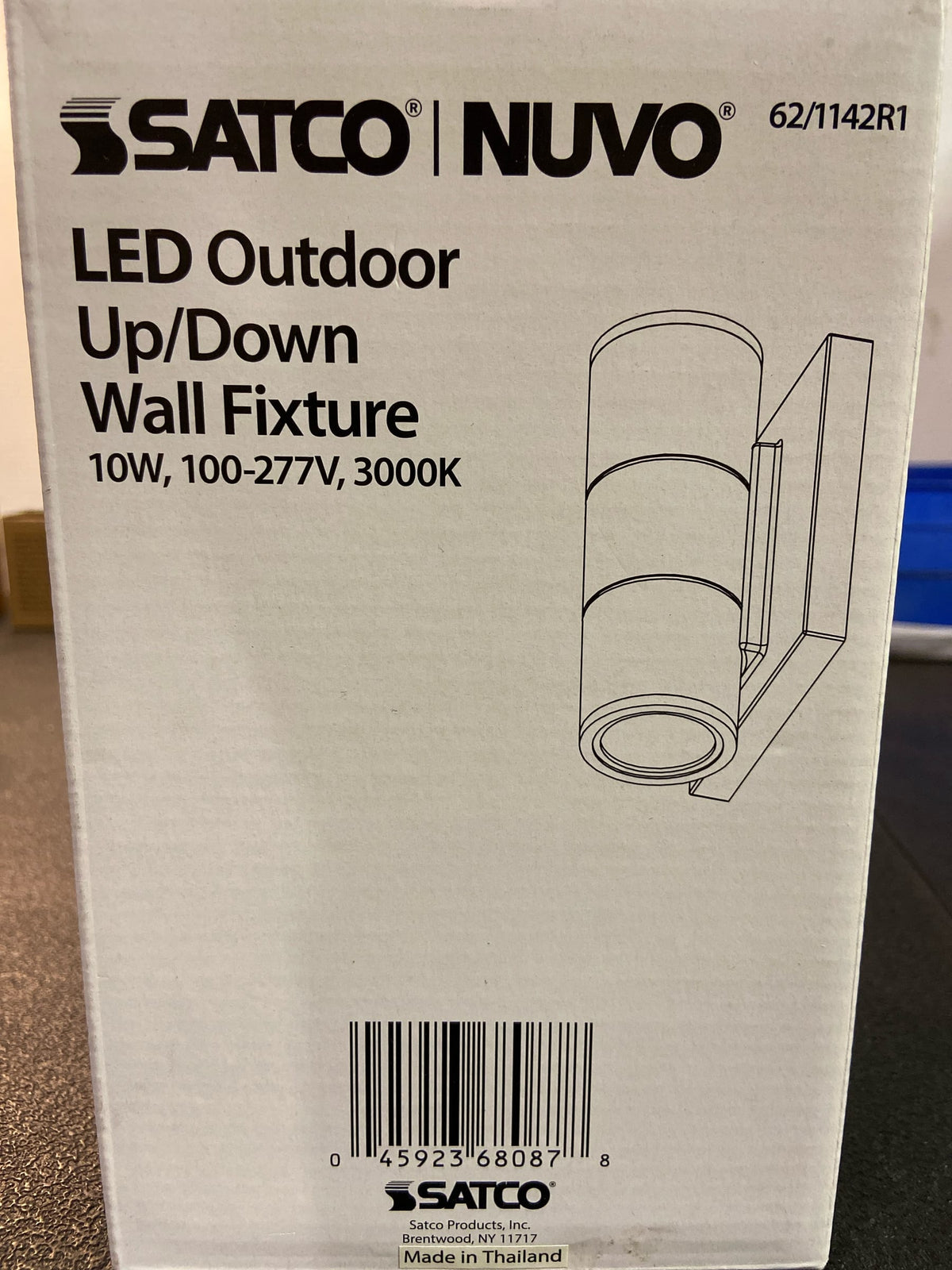 Nuvo Lighting 62/1142R1 2 Light 7" Tall LED Outdoor Wall Sconce - Black