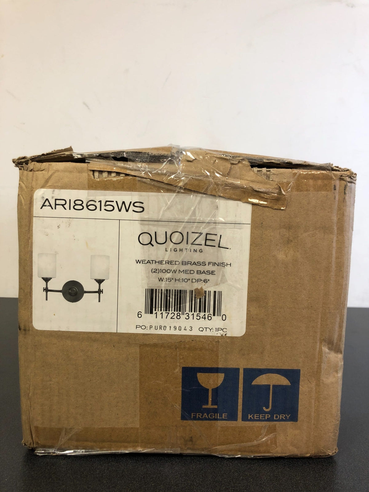 Quoizel Aria 2 Light 15" Wide Bathroom Vanity Light