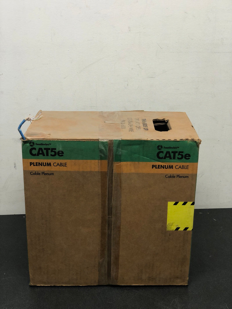 Southwire 56917749 1000 ft. Blue 24/4 CAT5e CMP (Plenum) Data Cable