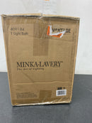 Minka lavery 4091-84 Haisley 5 in. 1-Light Brushed Nickel Vanity Light with White Glass Shade