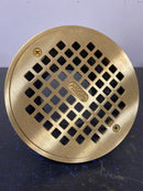 PROFLO PF42848 6" Brass Grate with 3-1/2" Adjustable Drain - Brass