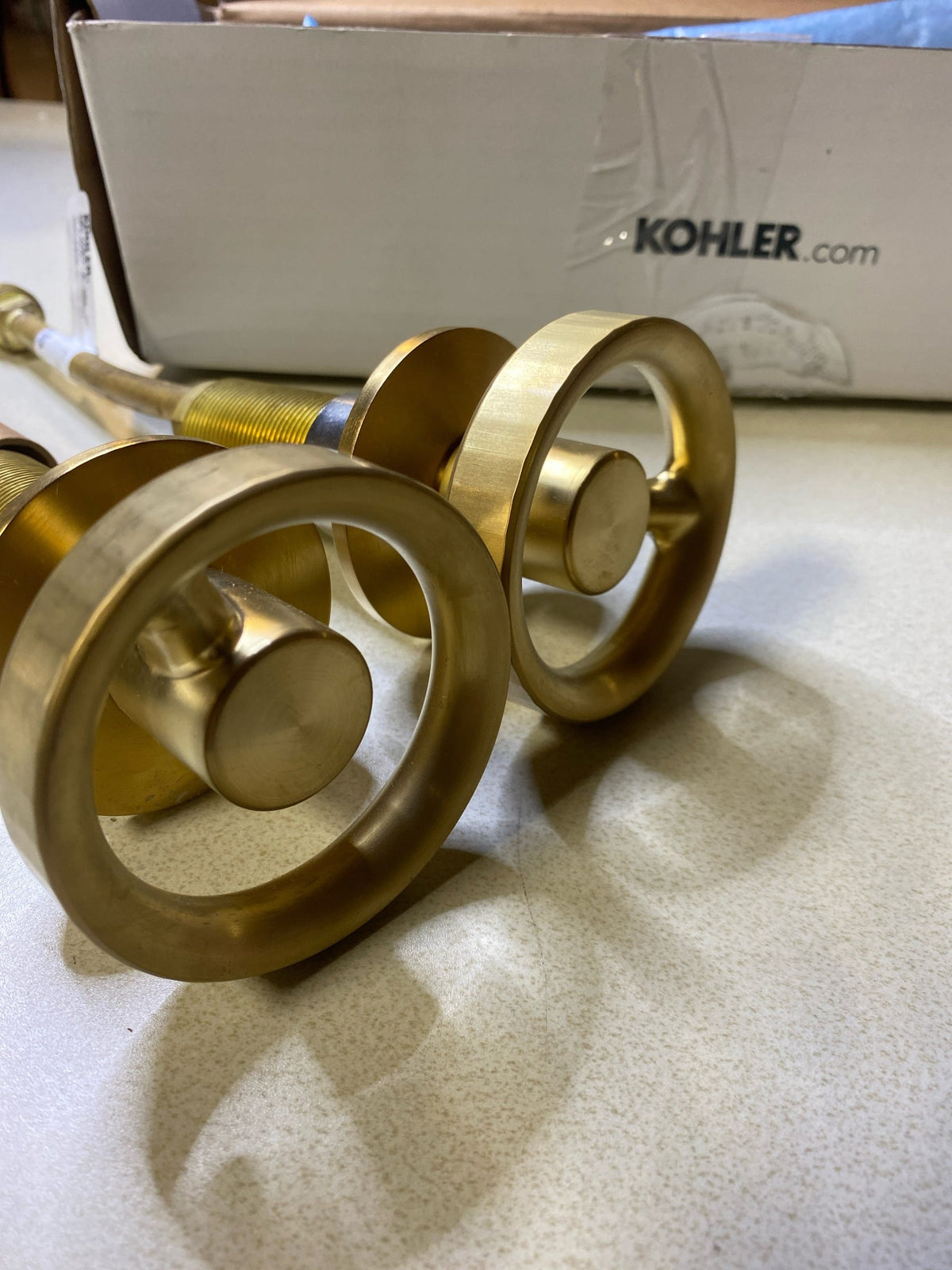 Kohler K-77974-9-2MB Components Wheel Handles for Bathroom Faucet - Vibrant Brushed Moderne Brass