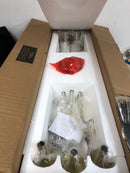 Elegant Lighting LD5056D42SG Rohan 6 Light 42" Wide Taper Candle Style Chandelier - Satin Gold