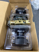 Kwikset 740AYKMDT-514S Arroyo Single Cylinder Keyed Entry Door Knob Set with Square Rose and SmartKey Technology - Matte Black