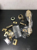 Kwikset 800ANLIP-L03S.STRKP Arlington Sectional Single Cylinder Keyed Entry Exterior Pack Handleset with SmartKey - Polished Brass